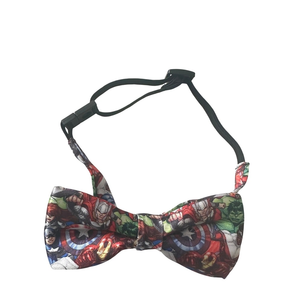 Marvel Avengers Kids Bow Tie H&M Comic Book Print Adjustable Pre-Tied Multicolor